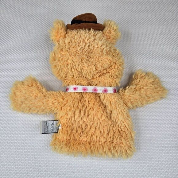 Disney Fozzie Bear Hand Puppet Gund Muppets Polka Dot Bow Tie 10" - Picture 3 of 5